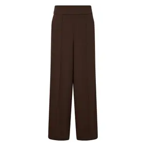Wide Leg Contrast Stripe Trousers Women COMMA image-0