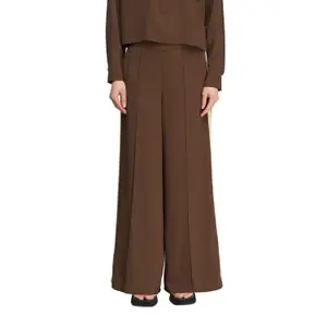Wide Leg Contrast Stripe Trousers Women COMMA image-2