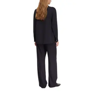 High-Waisted Trouser with Shaped Belt and Decorative Buttons Women COMMA Marlene image-5