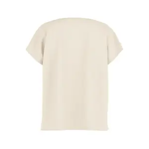 Fluid T-Shirt with Dropped Shoulders and Round Neck for Women COMMA image-1