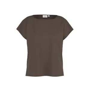 Fluid T-Shirt with Dropped Shoulders and Round Neck for Women COMMA image-0