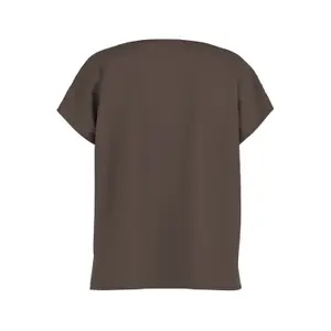 Fluid T-Shirt with Dropped Shoulders and Round Neck for Women COMMA image-1