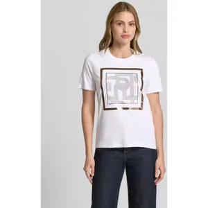 Camiseta de jersey para mujer COMMA Phones Off image-1