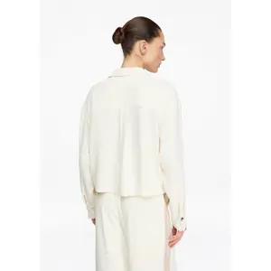 Women's Long Sleeve Short Shirt with Chest Pockets COMMA image-4