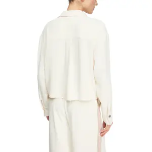 Women's Long Sleeve Short Shirt with Chest Pockets COMMA image-5