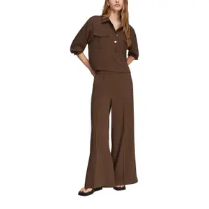 Women's Long Sleeve Short Shirt with Chest Pockets COMMA image-6