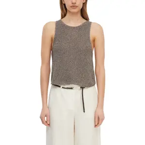 Knitted women's tank top COMMA image-2
