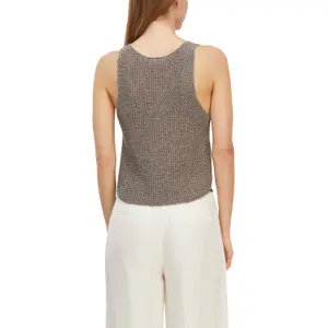 Knitted women's tank top COMMA image-5
