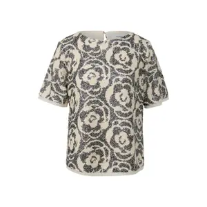 Short Sleeve Sequined Blouse for Women COMMA image-0