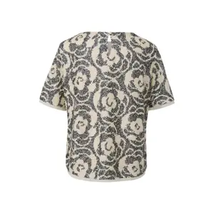 Short Sleeve Sequined Blouse for Women COMMA image-1