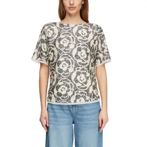 Short Sleeve Sequined Blouse for Women COMMA image-2