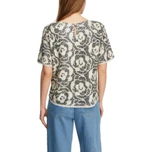 Short Sleeve Sequined Blouse for Women COMMA image-5