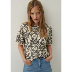 Short Sleeve Sequined Blouse for Women COMMA image-6
