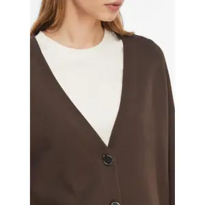Modern Milanese V-Neck Cardigan with Signature Buttons Women COMMA image-3