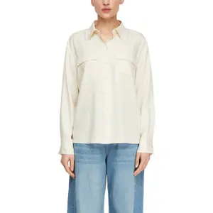 Casual Lyocell Pocket Shirt for Women COMMA image-2