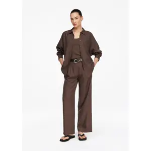 Signature Leather Belt with Exclusive Buckle for Women COMMA image-5
