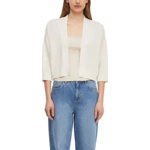 Short Fine Knit V-Neck Cardigan for Women COMMA image-2