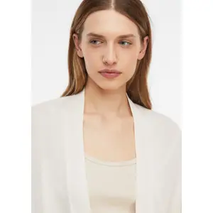Short Fine Knit V-Neck Cardigan for Women COMMA image-3