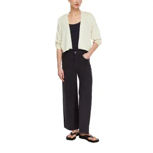 Short Fine Knit V-Neck Cardigan for Women COMMA image-6