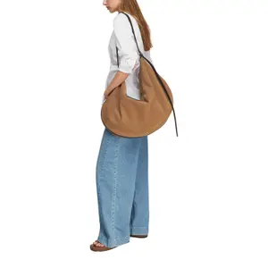 Soft Suede Shoulder Bag for Women COMMA image-5