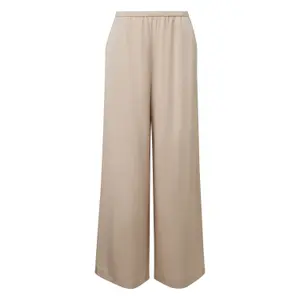 Wide and Elegant Satin Lounge Pants for Women COMMA image-0