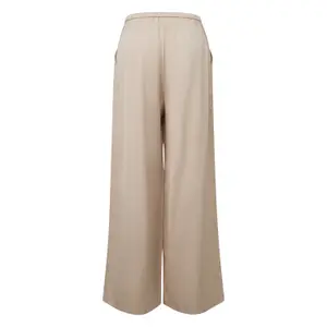Wide and Elegant Satin Lounge Pants for Women COMMA image-1