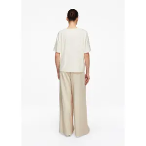 Wide and Elegant Satin Lounge Pants for Women COMMA image-4