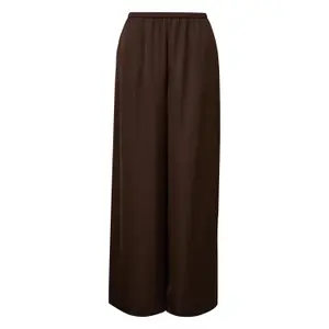 Women's Wide Leg Shiny Satin Trousers COMMA image-0