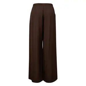 Women's Wide Leg Shiny Satin Trousers COMMA image-1