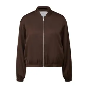 Luxury Satin Short Bomber Jacket for Women COMMA image-0