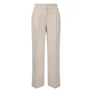Wide Leg Trousers Blend Sophisticated Casual Fit Women COMMA image-0