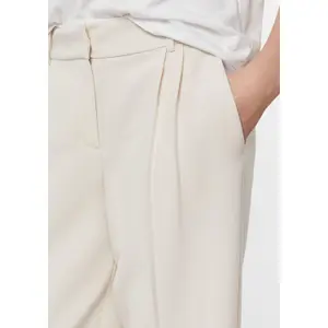 Wide Leg Trousers Blend Sophisticated Casual Fit Women COMMA image-3