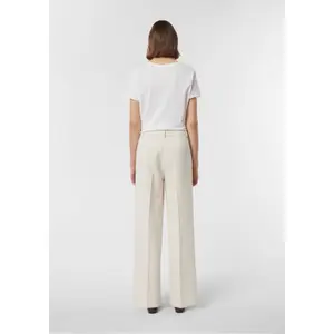 Wide Leg Trousers Blend Sophisticated Casual Fit Women COMMA image-4
