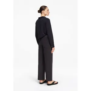 High Waisted Wide Leg Jeans with Patch Pockets for Women COMMA image-4