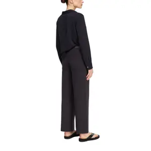 High Waisted Wide Leg Jeans with Patch Pockets for Women COMMA image-5