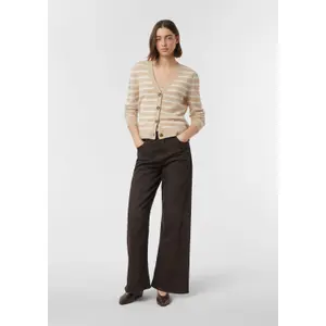 Women's Timeless Striped Cashmere Cardigan COMMA image-5