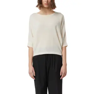 Women's Knitted Cashmere Round Neck Sweater COMMA image-1