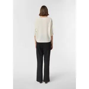 Women's Knitted Cashmere Round Neck Sweater COMMA image-2