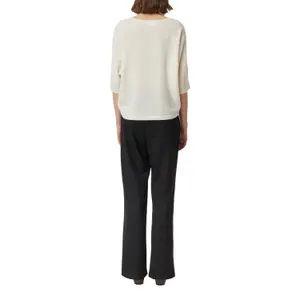 Women's Knitted Cashmere Round Neck Sweater COMMA image-3