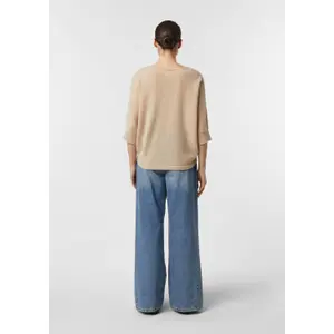 Women's Knitted Cashmere Round Neck Sweater COMMA image-2
