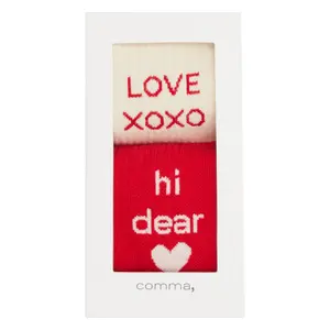 Distinctive Lettering Socks for Women COMMA image-0