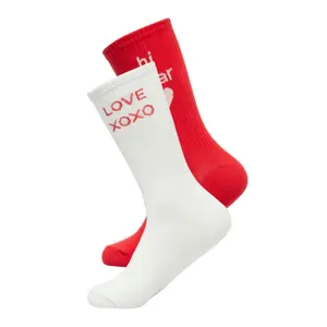 Distinctive Lettering Socks for Women COMMA image-2