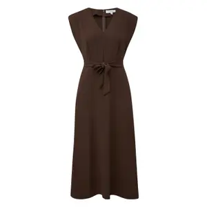 Mid-Length Dress with Seam Pockets Women COMMA image-0