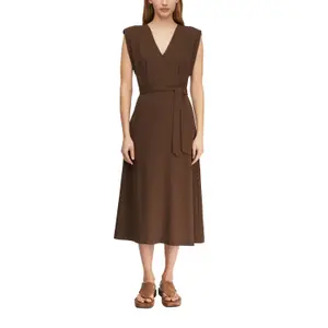 Mid-Length Dress with Seam Pockets Women COMMA image-2