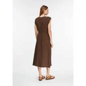 Mid-Length Dress with Seam Pockets Women COMMA image-4