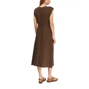 Mid-Length Dress with Seam Pockets Women COMMA image-5