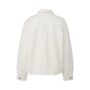 Oversized Denim Jacket with Shirt Collar Long Sleeves Women's COMMA image-1