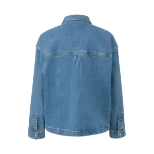 Women's Button-Up Casual Fit Denim Jacket COMMA image-1