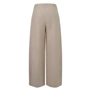 Women’s Wide Leg Marl Trousers COMMA image-1