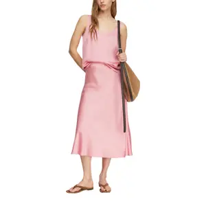 Women's Round Neck Satin Finish Tank Top COMMA image-6